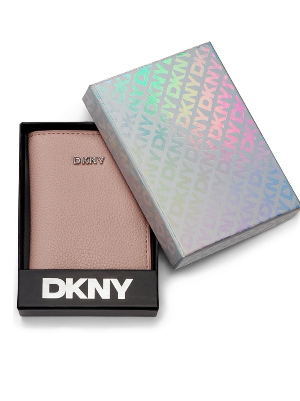 DKNY Boxed Lilah Snap Closure Mini Bifold Card Case Wallet